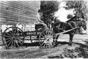 1900s Grocery wagon and horse. Photo # 2004.0044.0984, Museums of Western Colorado.