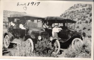 A family outing in August, 1917. Dewy Collection, Museums of Western Colorado.
