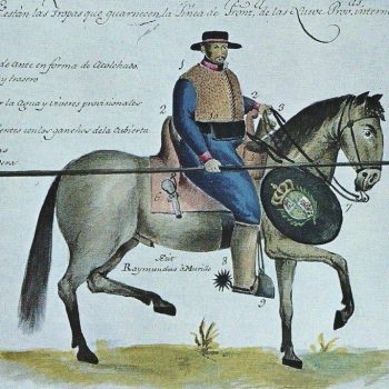 Spanish horseman in the New World.